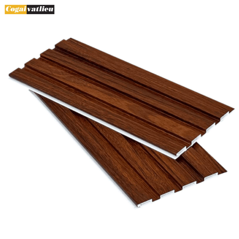 Lam 4 sóng thấp nâu vân gỗ Kosmos K4S152-009M