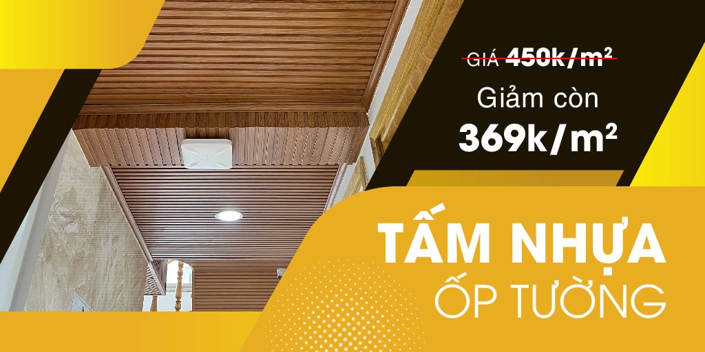 Banner trang chủ tấm nhựa ốp tường đang giảm giá