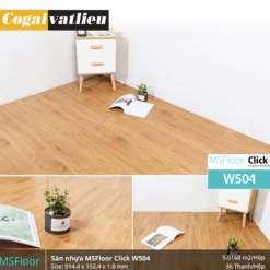 Sàn nhựa tự dán Msfloor vân gỗ 1.8mm W504