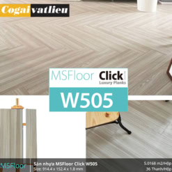 Sàn nhựa tự dán Msfloor vân gỗ 1.8mm W505