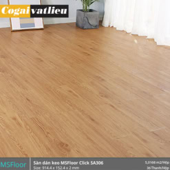 Sàn nhựa tự dán Msfloor vân gỗ 2mm SA306