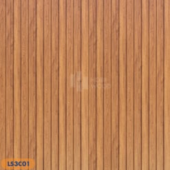 Ảnh trực diện tấm ốp lam sóng Hobiwood LS3C-01