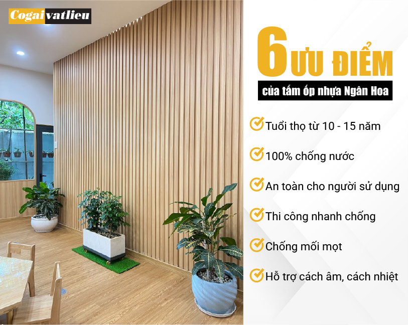 Cấu tạo 4 lớp tấm ốp nhựa Ngân Hoa