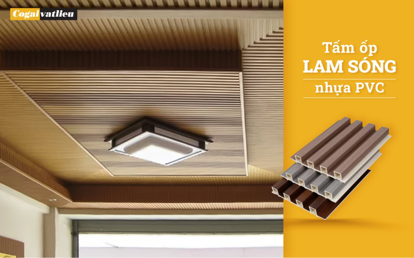 Tấm ốp lam sóng nhựa PVC 