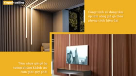Tấm ốp nhựa: Phân loại, ưu nhược điểm, giá, mẫu đẹp
