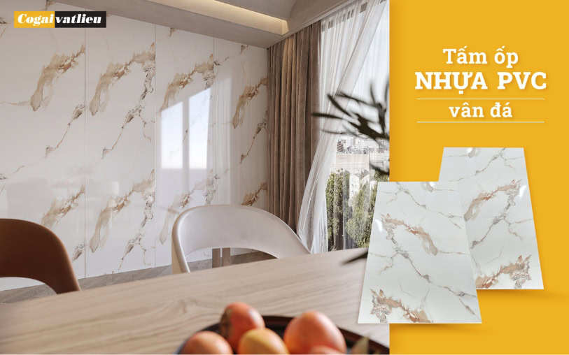 Tấm ốp nhựa PVC vân đá