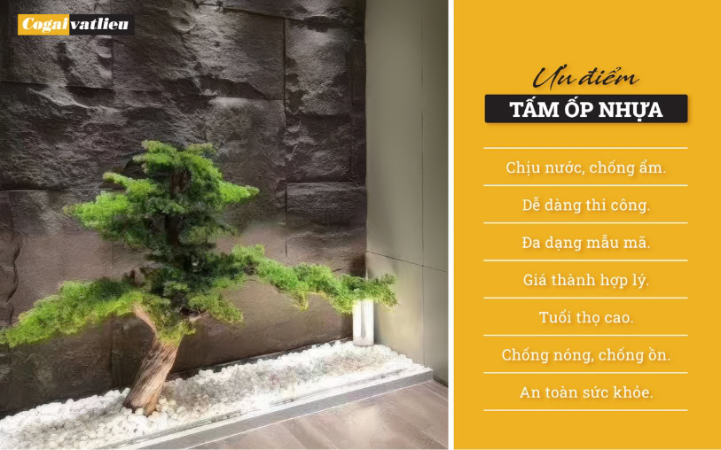 Ưu điểm của tấm nhựa ốp tường